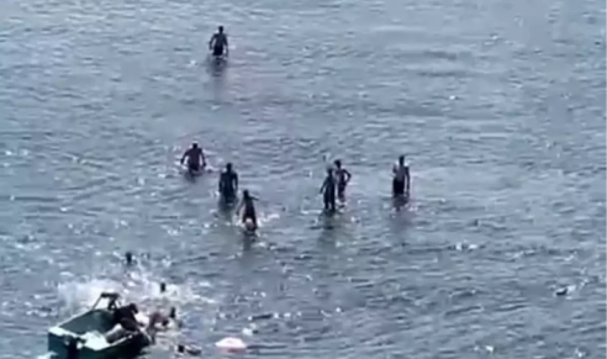 Mudanya sahilinde ölümle burun buruna gelen anlar!